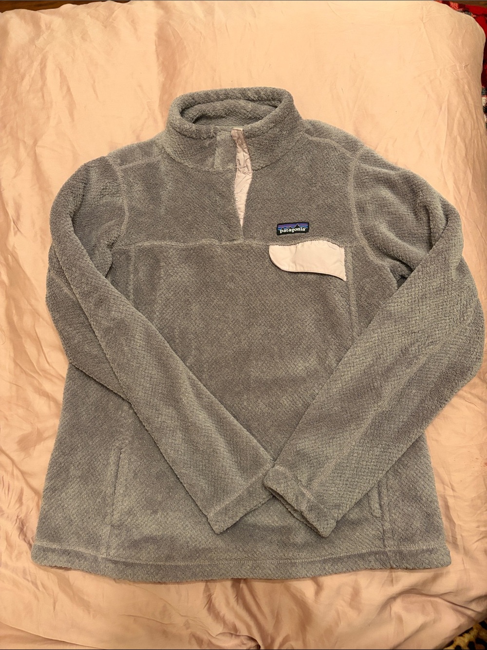 Patagonia Light Purple Fleece Cowl Pullover